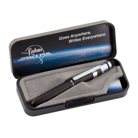 Bolígrafo Fisher Bull Grip con Stylus y clip Negro