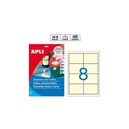 Etiquetas Apli 11801 Crema 97 x 67,7 mm