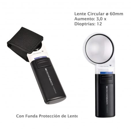 Lupa Mobilux Led 12 Dioptrías ∅ 60 mm Eschenbach