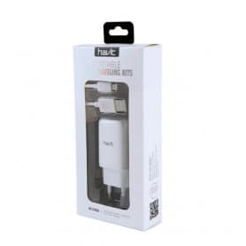 Cargador Micro USB 2.1A Blanco, Havit