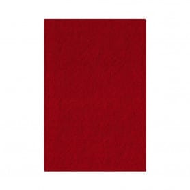 Fieltro Rojo 30x45 cm 4 mm de grosor