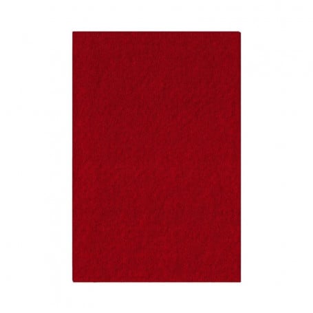 Fieltro Rojo 30x45 cm 4 mm de grosor