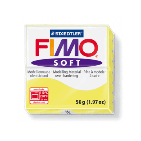 Fimo Soft 56g Amarillo Limón Nº10