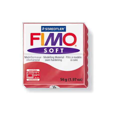 Fimo soft 56g Rojo Cereza Nº26