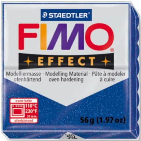 Fimo effect 56g Azul purpurina Nº302