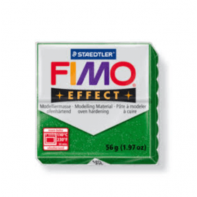 Fimo effect 56g Verde purpurina Nº502