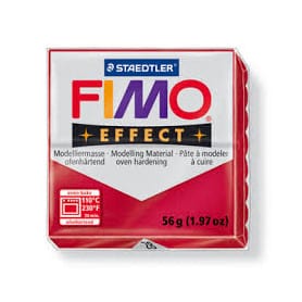 Fimo effect 56g Rojo Rubí metálico Nº28