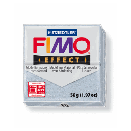 Fimo effect 56g Plata purpurina Nº812