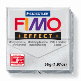 Fimo effect 56g Plata metálico Nº81