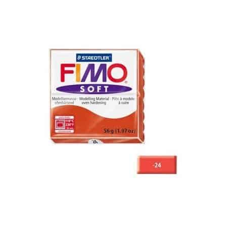 Fimo soft 56g Rojo Indian Nº24