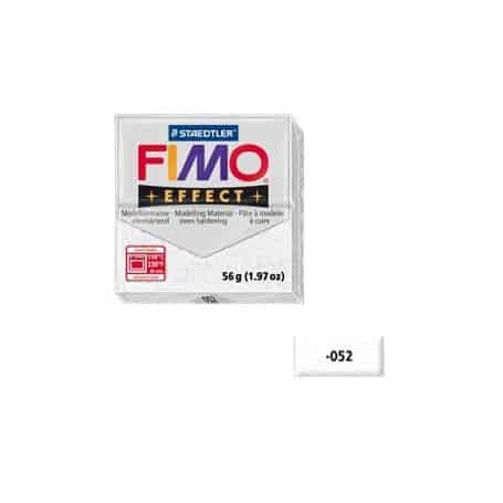 Fimo effect 56g Blanco purpurina Nº052