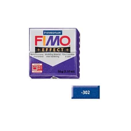 Fimo effect 56g Azul purpurina Nº302