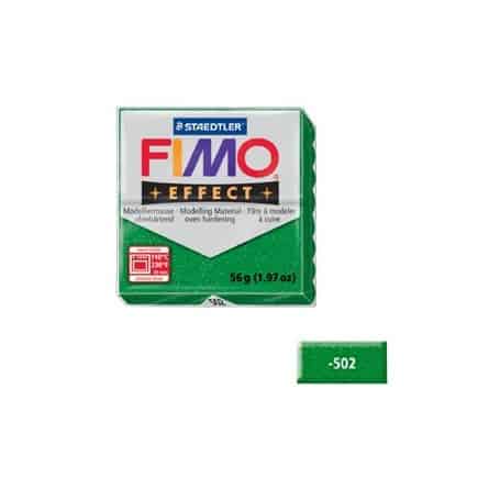 Fimo effect 56g Verde purpurina Nº502