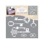 Plantilla Stencil 30,5x 30,5 cm Llaves