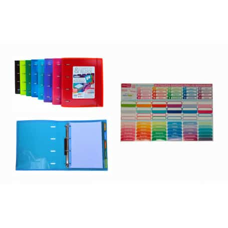 Carpeta & Block Anillas Cierre Goma ColorLine Office Box