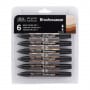 Set 6 Brushmarker Tonos Piel Winsor & Newton