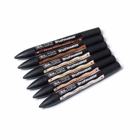 Set 6 Brushmarker Tonos Piel Winsor & Newton