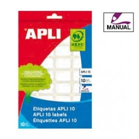 Etiquetas manuales Apli 1628 Medidas Ø 19 mm