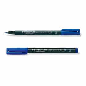 Rotulador Punta Extra Fina Azul Lumocolor Staedtler