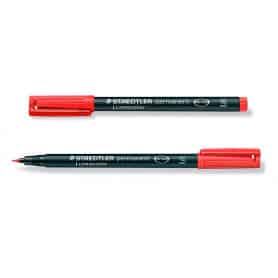 Rotulador Punta Extra Fina Rojo Lumocolor Staedtler