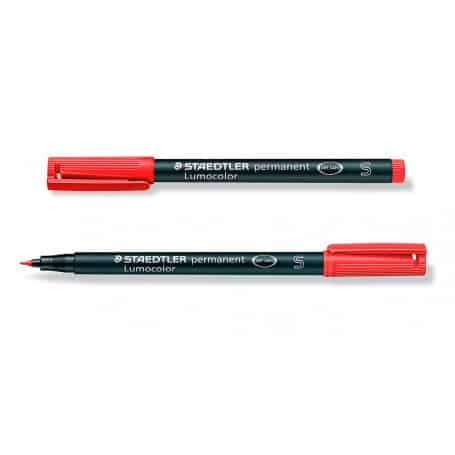 Rotulador Punta Extra Fina Rojo Lumocolor Staedtler