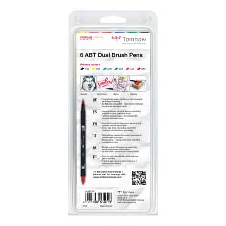 dual-brush-rotuladores-pack-6-colores-básicos-tombow-goya