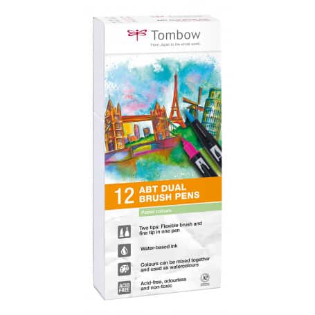 dual-brush-rotuladores-pack-12-colores-pastel-tombow-goya