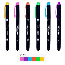 Rotulador Fluorescente Doble Punta Mono Edge Tombow