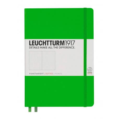 Notebook Medium Hoja Puntos Leuchtturm