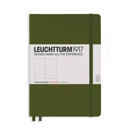 Notebook Medium Hoja Puntos Leuchtturm