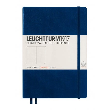 Notebook Medium Hoja Puntos Leuchtturm