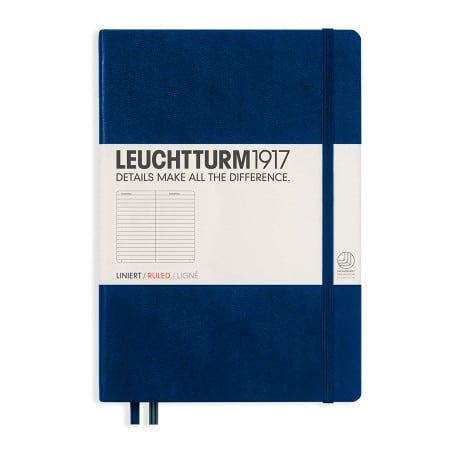 Notebook Medium Hoja Rayada Leuchtturm