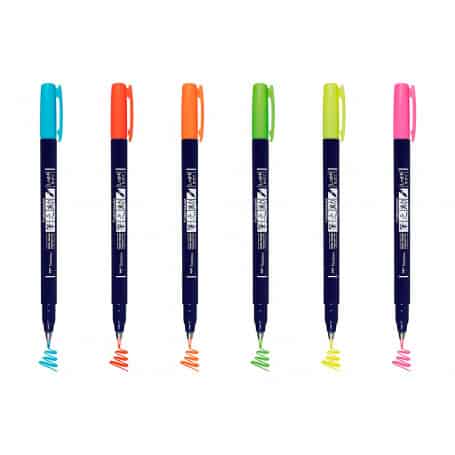 Rotulador Set Colores Neón Fudenosuke Tombow