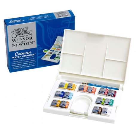 caja-acuarela-14-colores-cotman-winsor-newton-goya-contenido