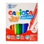 Rotuladores 12 colores Carioca Joy