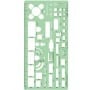 Plantilla mueble de oficina Linex 1234S Escala 1:50