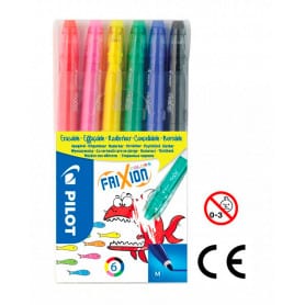 Pack 6 Rotuladores Borrables Frixion Pilot