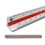 Escalímetro Faber-Castell Escalas: 1 :20 :25 : 50 :75 :100 :125