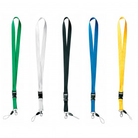 Cordón Lanyard Duble Pack 100 Unidades