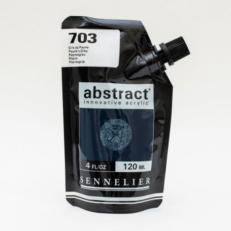 Acrílico Abstract Blancos, Negros y Tierras 120 ml Sennelier