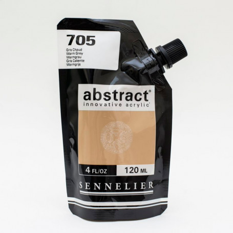 Acrílico Abstract Blancos, Negros y Tierras 120 ml Sennelier