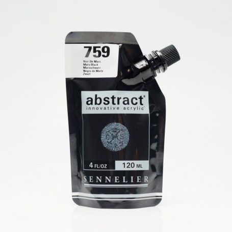 Acrílico Abstract Blancos, Negros y Tierras 120 ml Sennelier