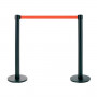 Juego 2 Postes Separadores Cinta Extensible Rojo