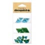 Tresors Triángulos azules/verdes Décopatch