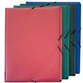 Carpeta Forrada en PVC - Folio Prolongado Azul