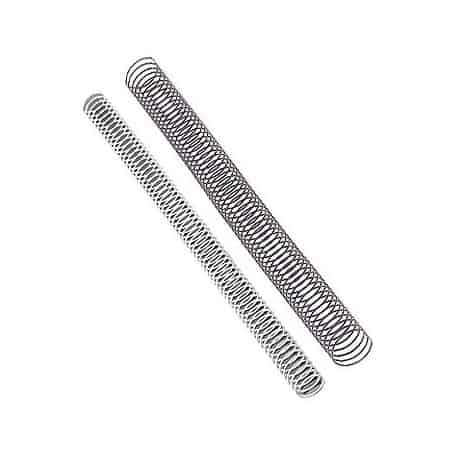 Pack de 100 espirales metálicas plata 6 mm