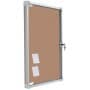 Vitrina de corcho con puerta abatible 70 x 75 cm
