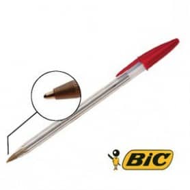 Bolígrafo Bic cristal rojo