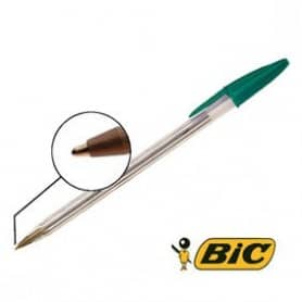 Bolígrafo Bic cristal verde