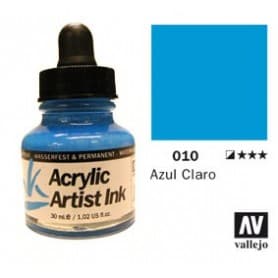 Tinta acrílica Acrylic Artist Ink 010 Azul Claro